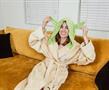 Star Wars Yoda Unisex Hooded Bathrobe for Adults