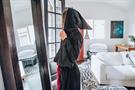 Harry Potter Gryffindor Hooded Bathrobe for Adults | One Size Fits Most