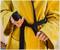 Star Trek: The Original Series Waffle-Weave Cotton Adult Bathrobe | Gold Command
