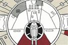 Star Wars Millennium Falcon Large Area Rug | 79 x 104 Inches