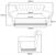 Friends Central Perk Coffee Shop 3-Seater Couch Replica | 90 x 41 x 43 Inches
