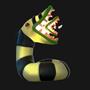 Beetlejuice Sandworm LED Mood Light | Beetlejuice Worm Figure | 4.75 Inches Tall