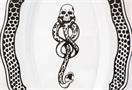 Harry Potter Voldemort Death Eater Ceramic Large Serving Platter | 14-Inch Plate