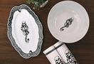 Harry Potter Voldemort Death Eater Ceramic Large Serving Platter | 14-Inch Plate