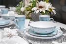 Disney Frozen 2 Anna & Elsa Ceramic Dining Set Collection | 16-Piece Dinner Set