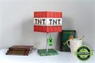 Minecraft TNT Block Desk Lamp with 3D Creeper Puller | 14-Inch LED Lamp Light