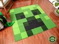 Minecraft Green Creeper Square Area Rug | 52 Inches