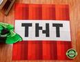 Minecraft Red TNT Block Square Area Rug | 52 Inches