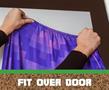 Minecraft Purple Nether Portal Gateway Fabric Door Cling | 34 x 82 Inches
