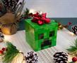 Minecraft Creeper Tin Storage Box Cube Organizer with Lid | 4 Inches