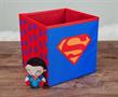 DC Comics Superman Logo Storage Bin Cube Organizer | 11 Inches