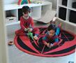 Marvel Spider-Man Miles Morales Chest Logo Round Printed Area Rug | 52 Inches