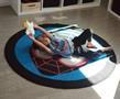 Marvel Spider-Man Miles Morales Mask Round Printed Area Rug | 52 Inches