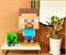 Minecraft Steve Figural LED Desk Lamp Light | 13 Inches Tall