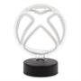 Xbox Logo Battery-Powered White Neon Desk Lamp Light | 9 Inches Tall