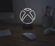 Xbox Logo Battery-Powered White Neon Desk Lamp Light | 9 Inches Tall