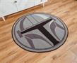 Star Wars: The Mandalorian Helmet Round Area Rug | 52 Inches