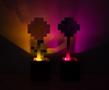 Minecraft Daisy and Allium Flower Pot Mood Lights | Set of 2