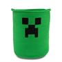Minecraft Green Creeper Woven Cotton Rope Hamper Storage Basket