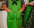 Minecraft Green Creeper Youth Kitchen Cooking Apron