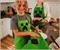 Minecraft Green Creeper Youth Kitchen Cooking Apron
