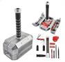 Marvel Avengers Thor's Hammer 30-Piece Tool Set | Mjolnir Toolbox All-In-One Kit