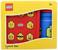 LEGO Minifigure Lunch Box Set | Classic Blue/ Red
