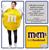 M & M Yellow Adult Costume | One Size