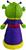 Space Alien Adult Inflatable Costume | One Size