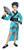 Teal Dragon Girl Child Costume