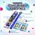 WOWmazing Space Giant Bubble Kit | Wand + 2 Packets Bubble Concentrate + 8 Stickers