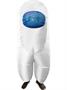 Amongst Us White Imposter Sus Crewmate Inflatable Adult Costume | Standard