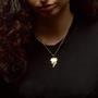 DC Black Adam Lightning Bolt Stainless Steel Pendant Necklace
