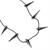 Marvel Black Panther Claw Necklace (10 Steel Claws, Leather Collar)