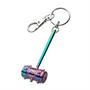 Birds of Prey Harley Quinn 3D Mallet with Rainbow Finish Metal Key Chain