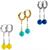 Dragon Ball Z Potara Fusion Stainless Steel Earrings Replica | Set of 3