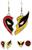 Marvel Studios Deadpool & Wolverine "Best Friends" 3-Piece Enamel Earring Set
