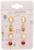 Harry Potter House Gryffindor 4-Piece Stud Earring Set