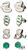 Harry Potter House Slytherin 4-Piece Stud Earring Set