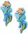My Little Poney Rainbow Dash PVC Earrings