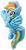 My Little Poney Rainbow Dash PVC Earrings