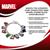 Marvel The Avengers Chibi Characters 15mm Enamel Charm Silver Chain Bracelet