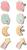 Pusheen Space 4-Piece Enamel Stud Earring Set