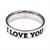 Star Wars I Love You/ I Know Stainless Steel Ring