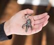 Star Wars Mandalorian Mythosaur Logo 3D Flat Back Heavy Duty Metal Car Keychain