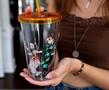 Demon Slayer Acrylic Carnival Cup with Lid and Straw | Holds 16 Ounces