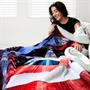 Marvel Captain America Shield Oversized Fleece Sherpa Throw Blanket | 72 Inches