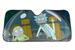 Rick and Morty Space Cruiser Flipping the Bird Auto Sunshade