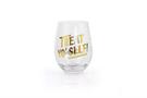 Parks and Recreation Treat Yo Self Stemless Wine Glass | Gold