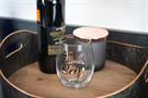 Parks and Recreation Treat Yo Self Stemless Wine Glass | Pink